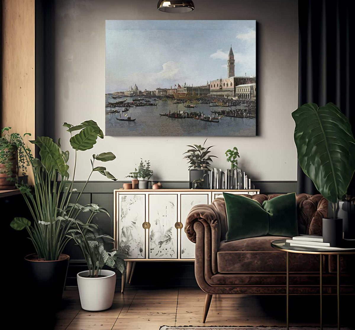 Venice  The Basin Of San Marco On Ascension Day By Canaletto Fine Art Print