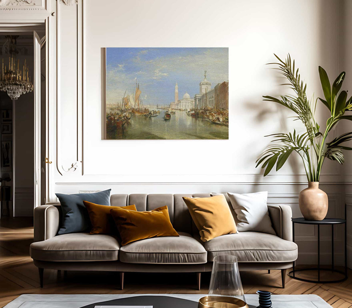 Venice The Dogana And San Giorgio Maggiore By Joseph Mallord William Turner Fine Art Print