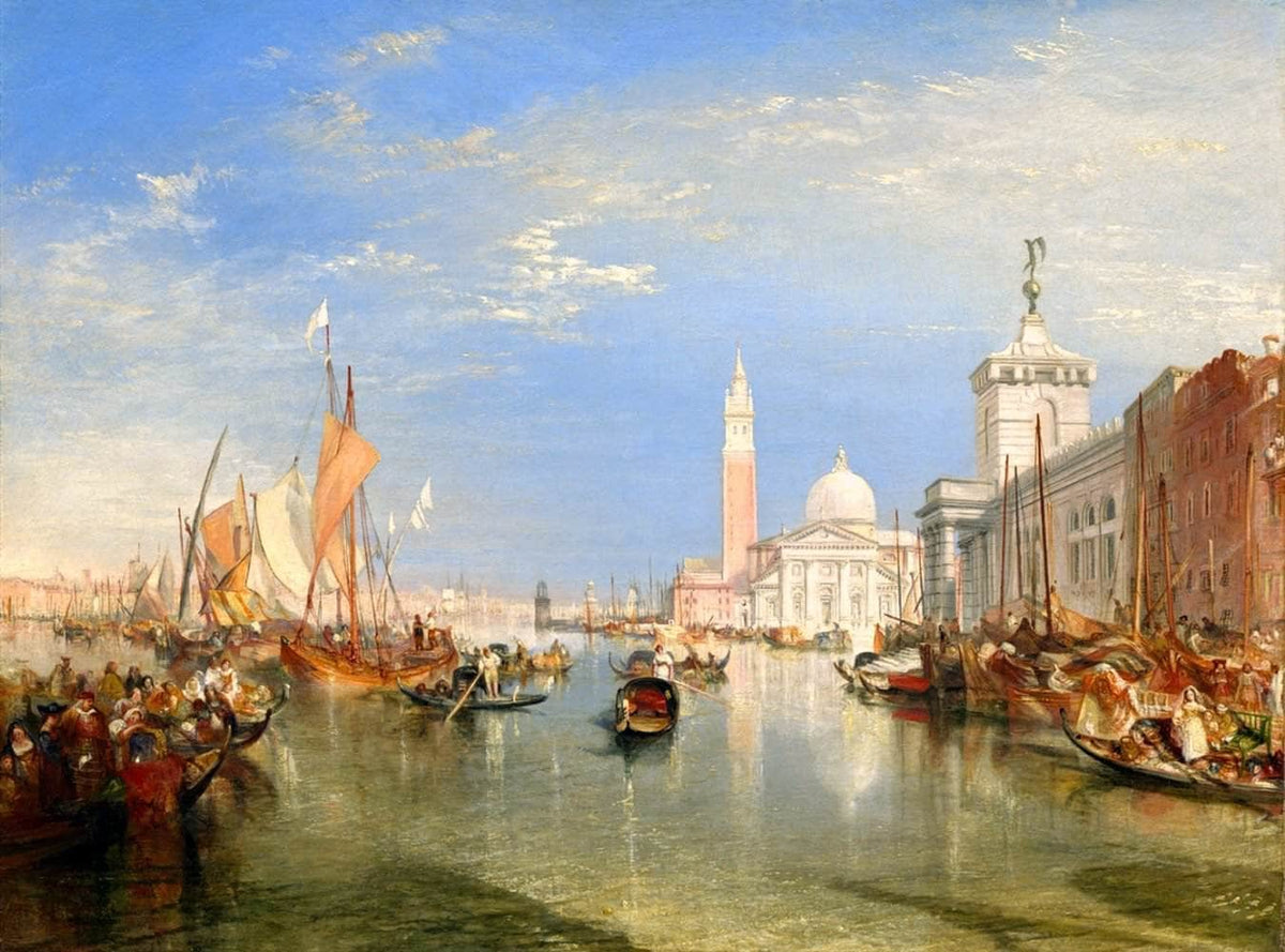 Venice The Dogana And San Giorgio Maggiore Painting Jmw Turner Canvas Art Fine Art Print