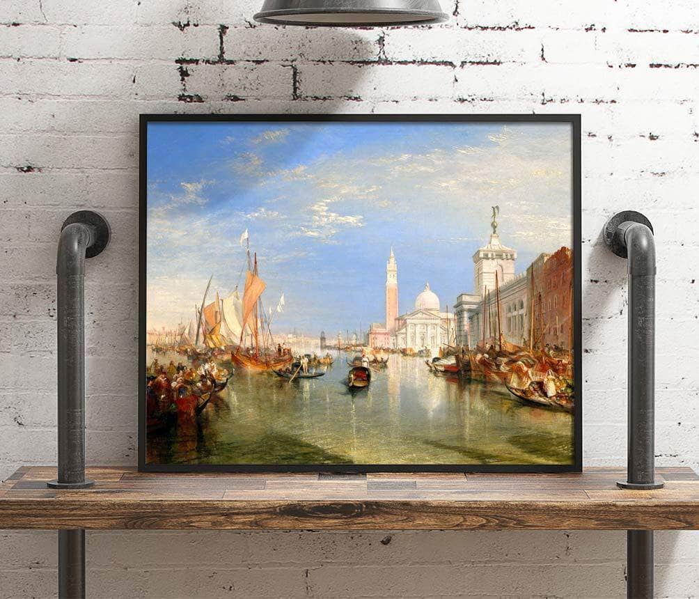 Venice The Dogana And San Giorgio Maggiore Painting Jmw Turner Canvas Art Fine Art Print