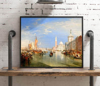 Venice The Dogana And San Giorgio Maggiore Painting Jmw Turner Canvas Art Fine Art Print