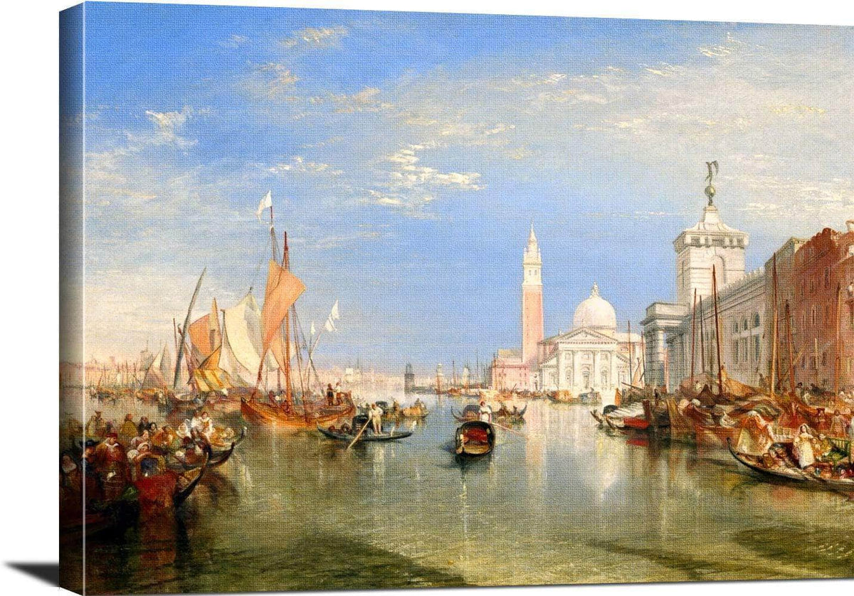 Venice The Dogana And San Giorgio Maggiore Painting Jmw Turner Canvas Art Fine Art Print