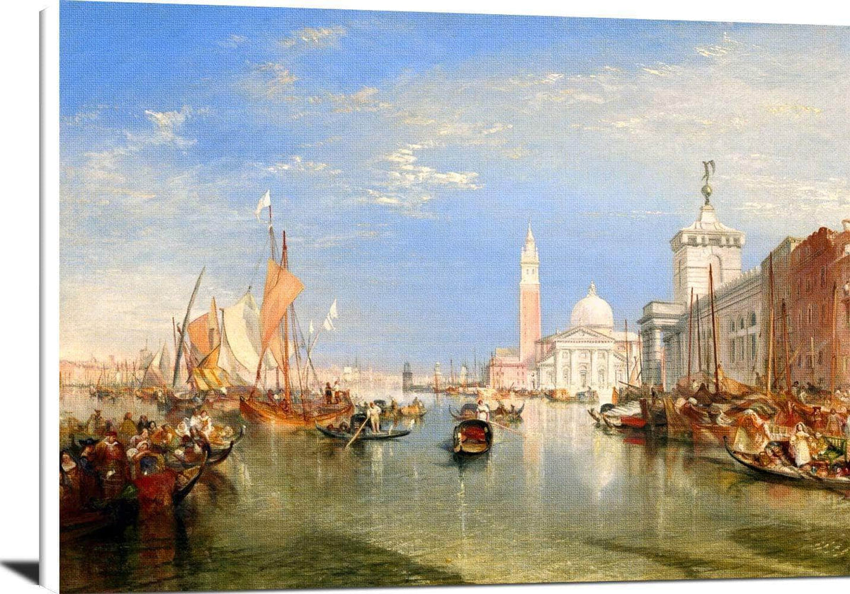 Venice The Dogana And San Giorgio Maggiore Painting Jmw Turner Canvas Art Fine Art Print