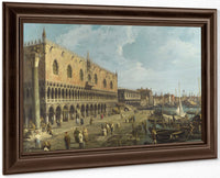 Venice  The Doge's Palace And The Riva Degli Schiavoni By Canaletto Fine Art Print