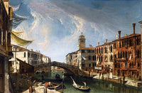 Venice, View Of The Cannaregio Painting Michele Marieschi Canvas Art Fine Art Print
