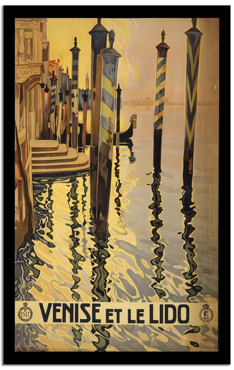Venise Et Le Lido  Vintage Poster Fine Art Print