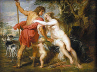 Venus And Adonis By Peter Paul Rubens Fine Art Print