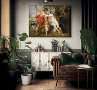 Venus And Adonis By Peter Paul Rubens Fine Art Print