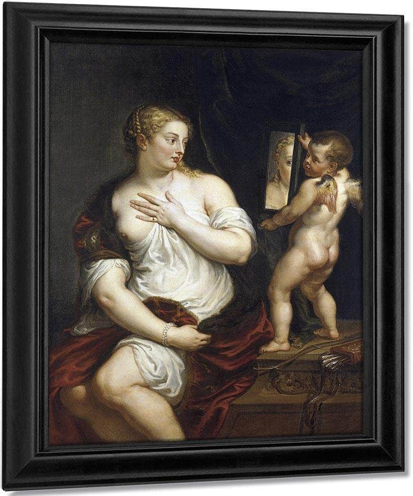 Venus And Cupid By Peter Paul Rubens Fine Art Print