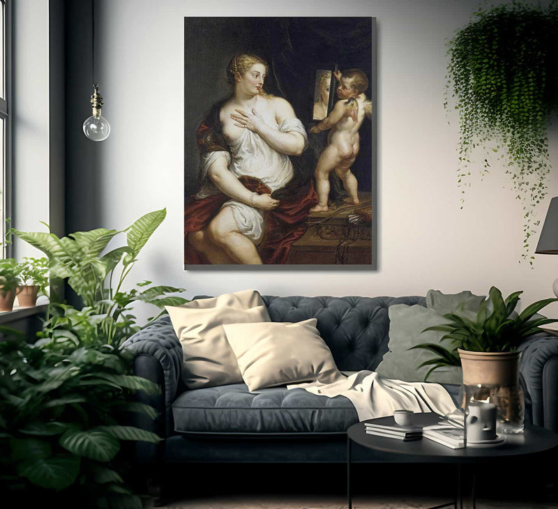 Venus And Cupid By Peter Paul Rubens Fine Art Print