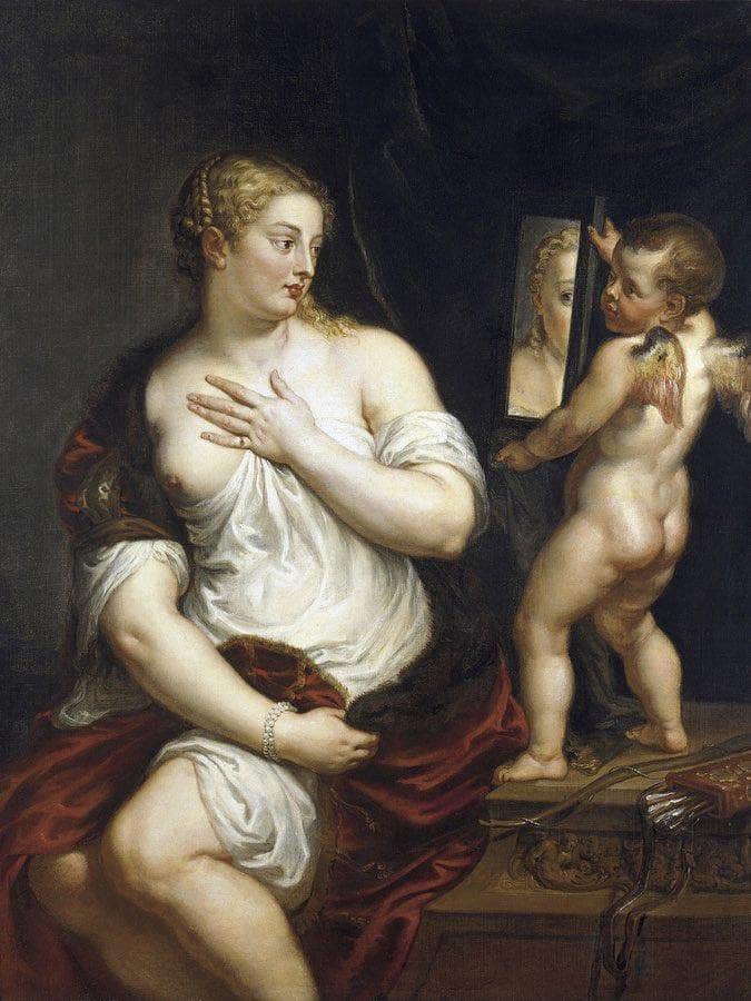 Venus And Cupid By Peter Paul Rubens Fine Art Print