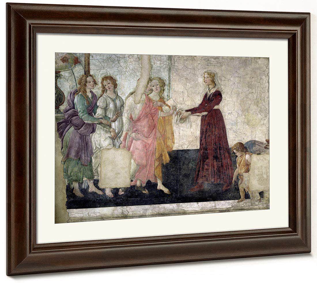 Venus And The Graces Offering Gifts To A Young Girl By Sandro Botticelli Fine Art Print