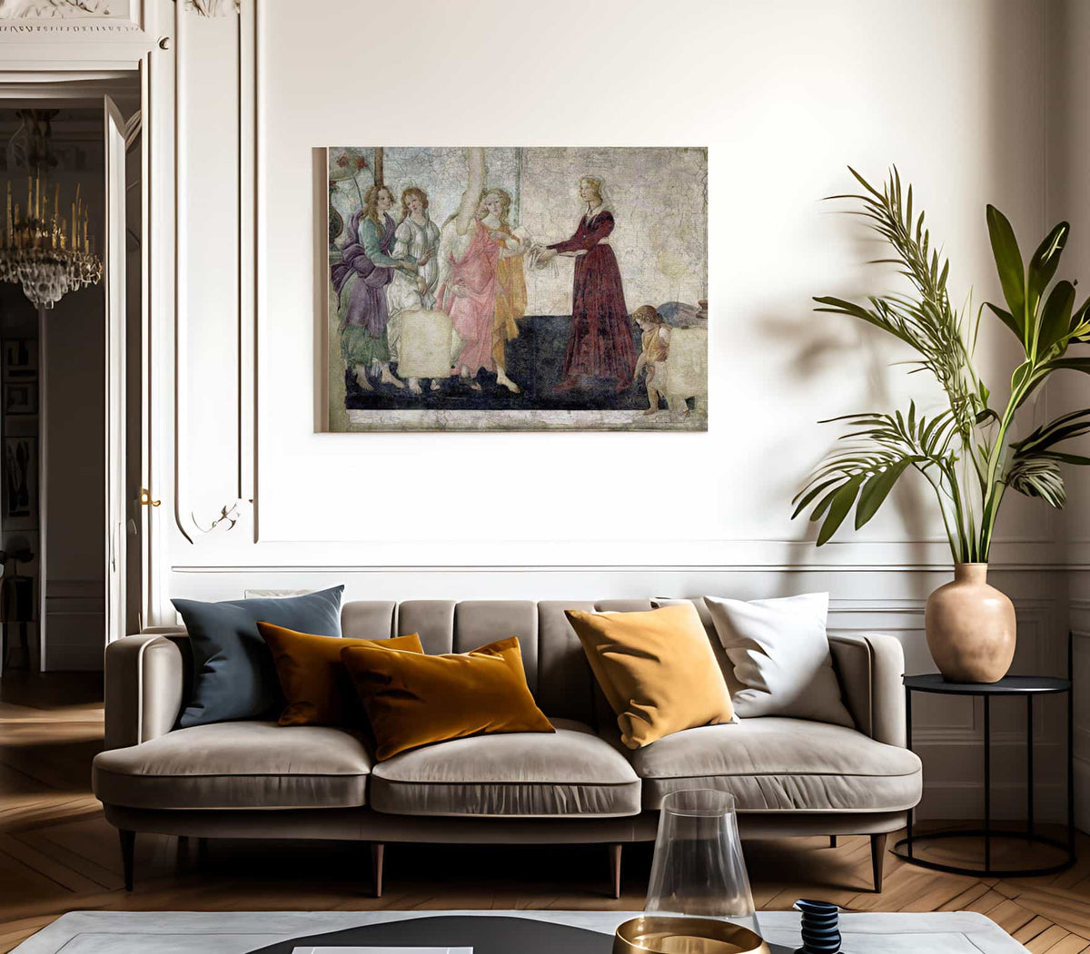 Venus And The Graces Offering Gifts To A Young Girl By Sandro Botticelli Fine Art Print