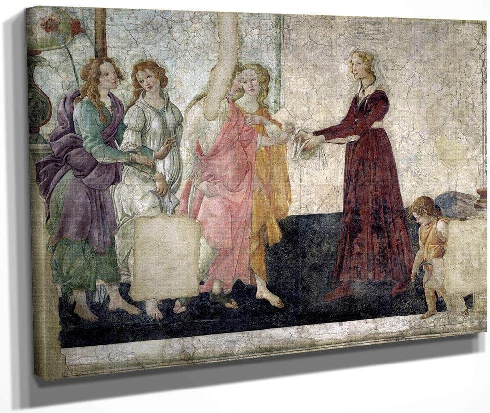 Venus And The Graces Offering Gifts To A Young Girl By Sandro Botticelli Fine Art Print