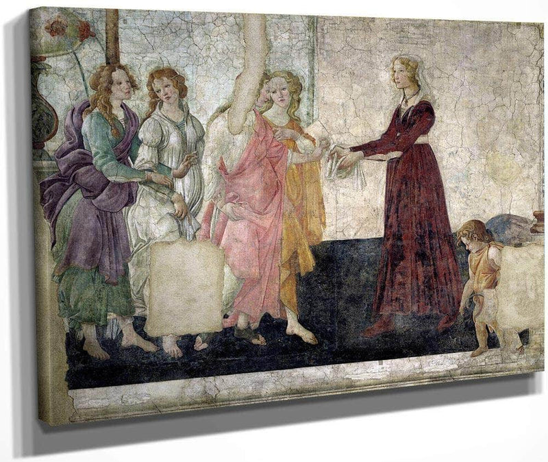 Venus And The Graces Offering Gifts To A Young Girl By Sandro Botticelli Fine Art Print