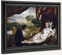 Venus And The Lute Player By Titian Fine Art Print
