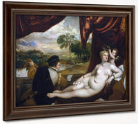 Venus And The Lute Player By Titian Fine Art Print
