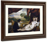 Venus And The Lute Player By Titian Fine Art Print