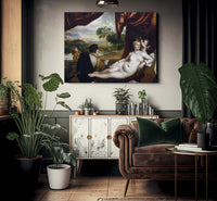 Venus And The Lute Player By Titian Fine Art Print