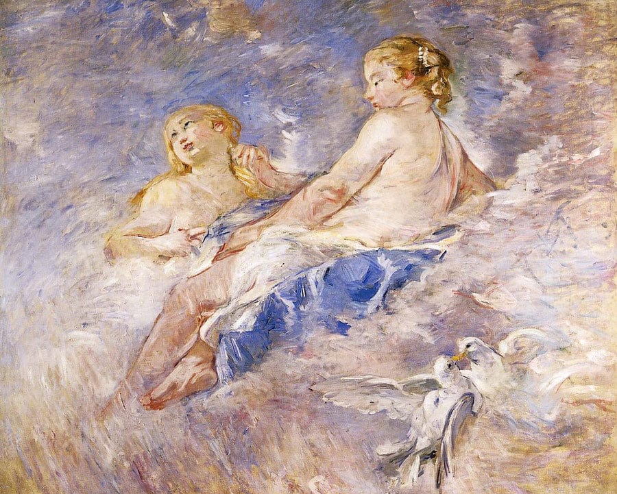 Venus At The Forge Of Vulcan   After Boucher 1883 1884 Oil On Canvas By Berthe Morisot Fine Art Print