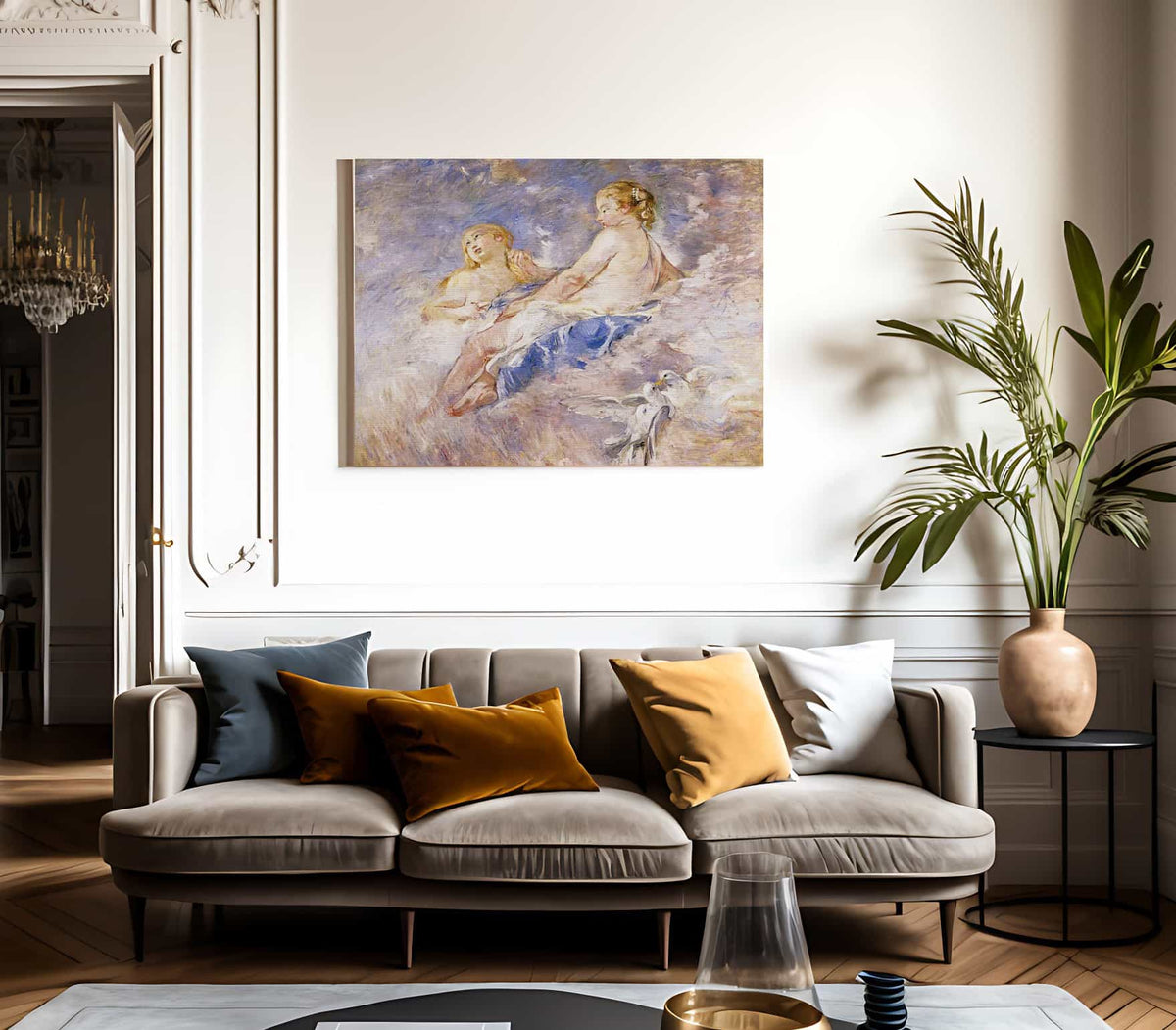 Venus At The Forge Of Vulcan   After Boucher 1883 1884 Oil On Canvas By Berthe Morisot Fine Art Print