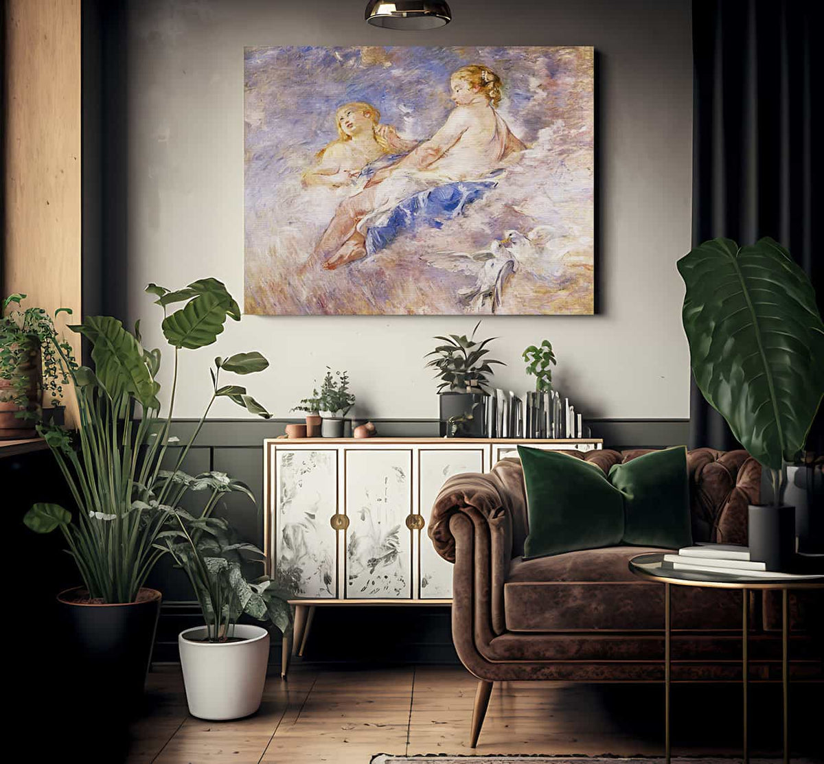 Venus At The Forge Of Vulcan   After Boucher 1883 1884 Oil On Canvas By Berthe Morisot Fine Art Print