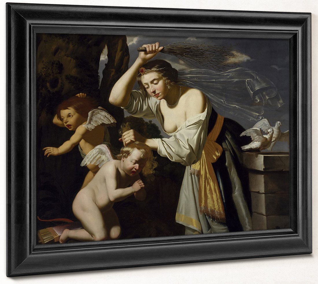 Venus Chastising Cupid By Jan Van Bijlert Fine Art Print