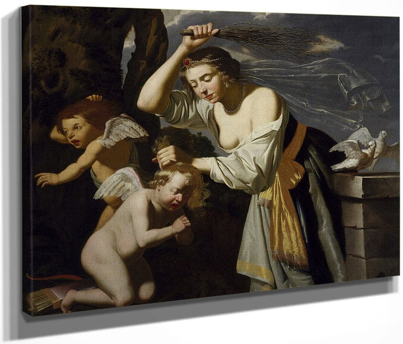 Venus Chastising Cupid By Jan Van Bijlert Fine Art Print