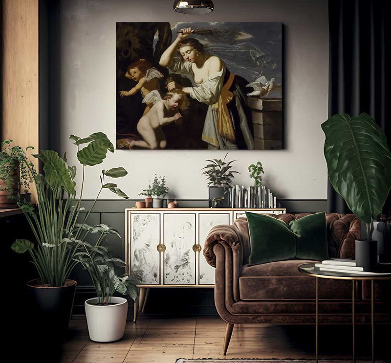 Venus Chastising Cupid By Jan Van Bijlert Fine Art Print