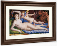 Venus Cupid And Satyr 1553 1554 Oil On Panel 135X231Cm Rome Galleria Colonna By Agnolo Bronzino Fine Art Print