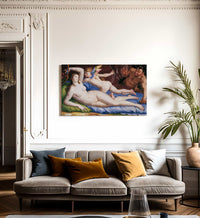 Venus Cupid And Satyr 1553 1554 Oil On Panel 135X231Cm Rome Galleria Colonna By Agnolo Bronzino Fine Art Print