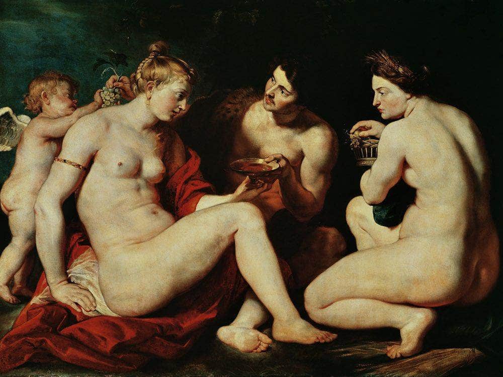 Venus Cupid Bacchus And Ceres By Peter Paul Rubens Fine Art Print