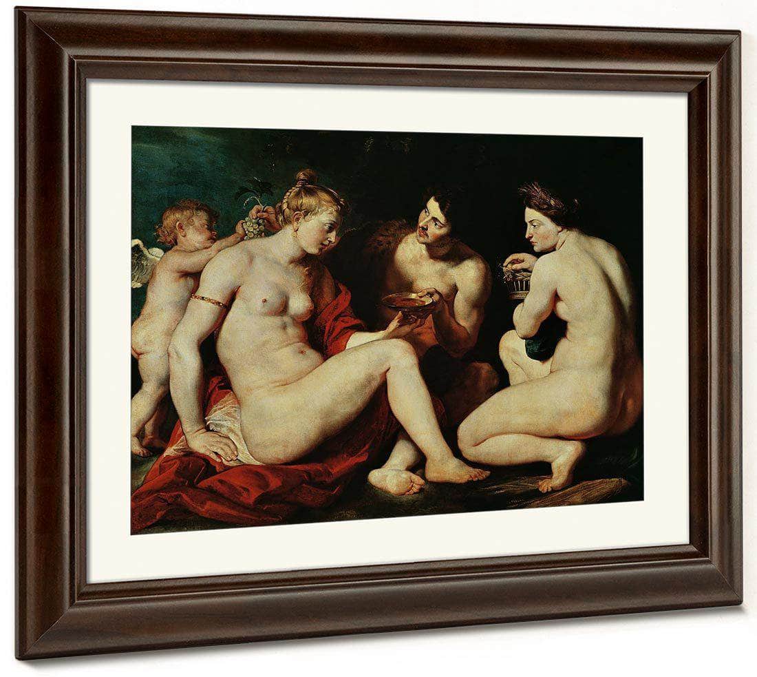 Venus Cupid Bacchus And Ceres By Peter Paul Rubens Fine Art Print