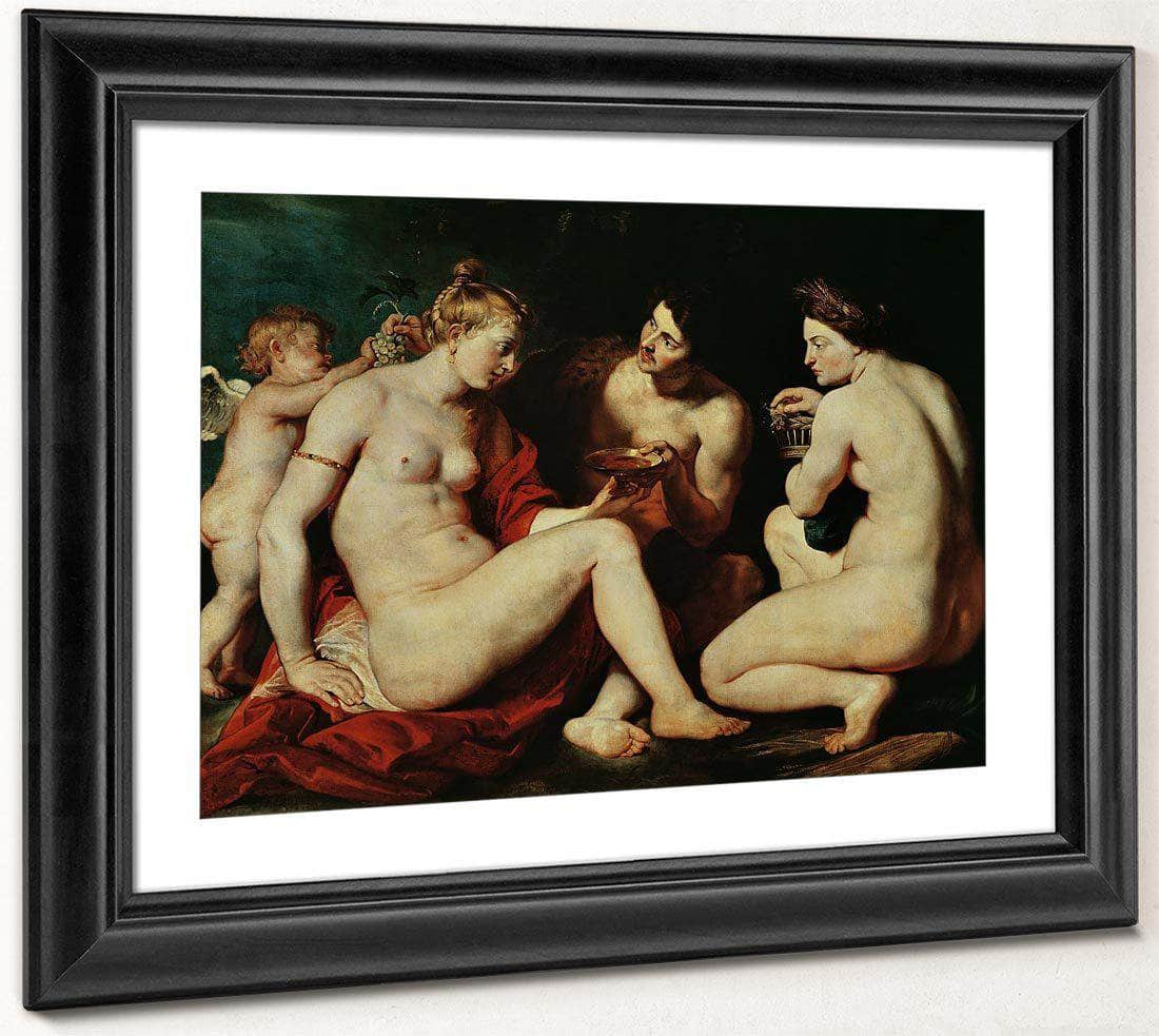 Venus Cupid Bacchus And Ceres By Peter Paul Rubens Fine Art Print