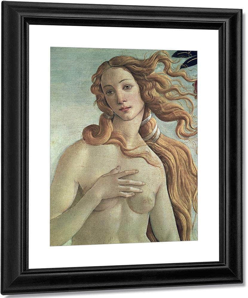 Venus Detail From The Birth Of Venus By Sandro Botticelli Fine Art Print
