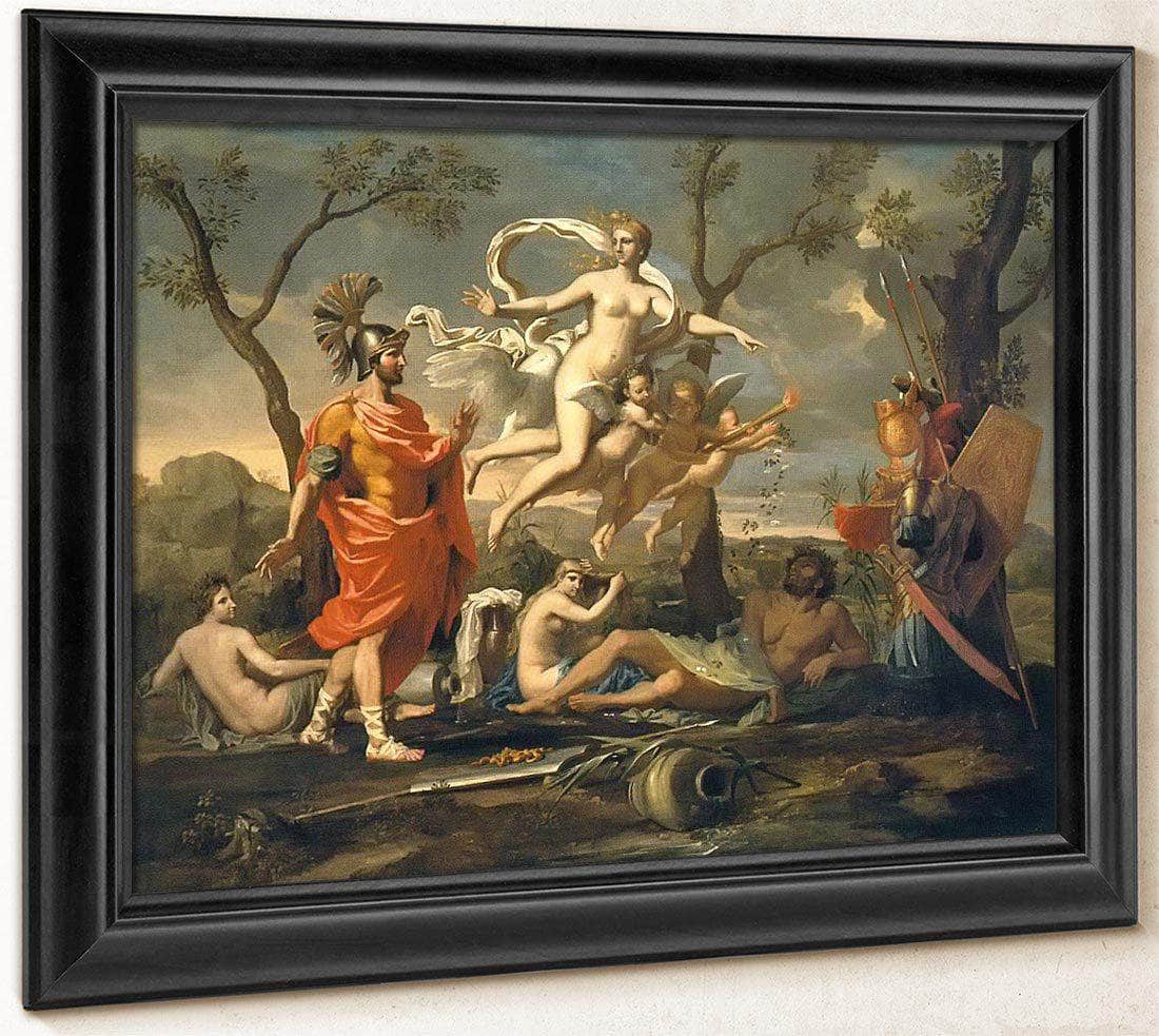 Venus Presenting Aeneas With His Arms By Nicholas Poussin Fine Art Print