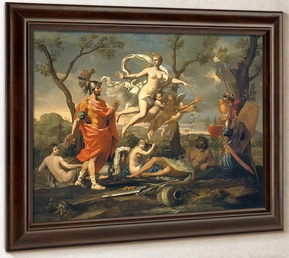 Venus Presenting Aeneas With His Arms By Nicholas Poussin Fine Art Print