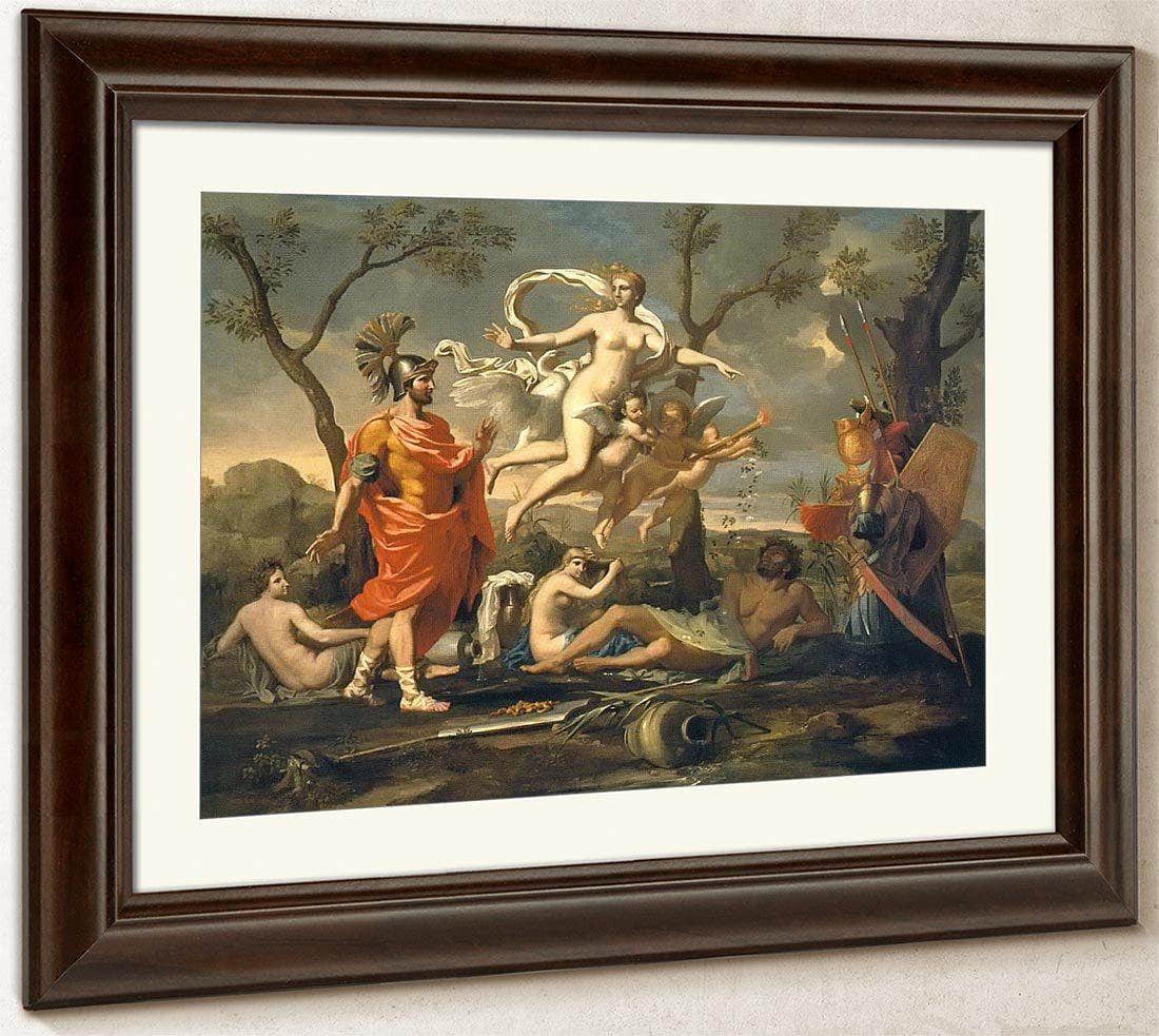 Venus Presenting Aeneas With His Arms By Nicholas Poussin Fine Art Print