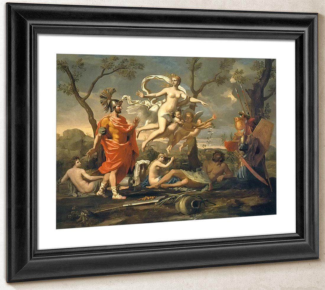 Venus Presenting Aeneas With His Arms By Nicholas Poussin Fine Art Print