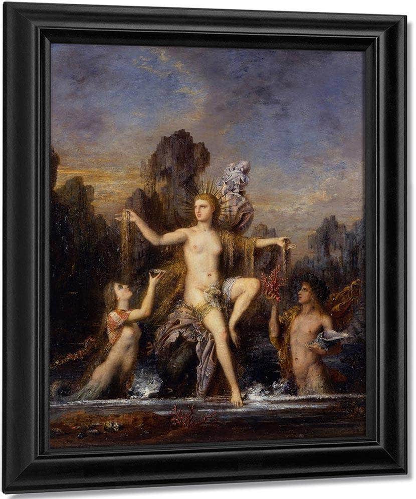 Venus Rising From The Sea 1866 By Gustave Moreau Fine Art Print