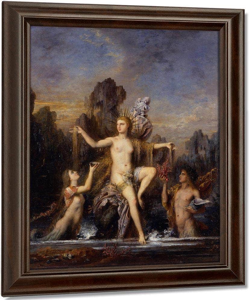Venus Rising From The Sea 1866 By Gustave Moreau Fine Art Print
