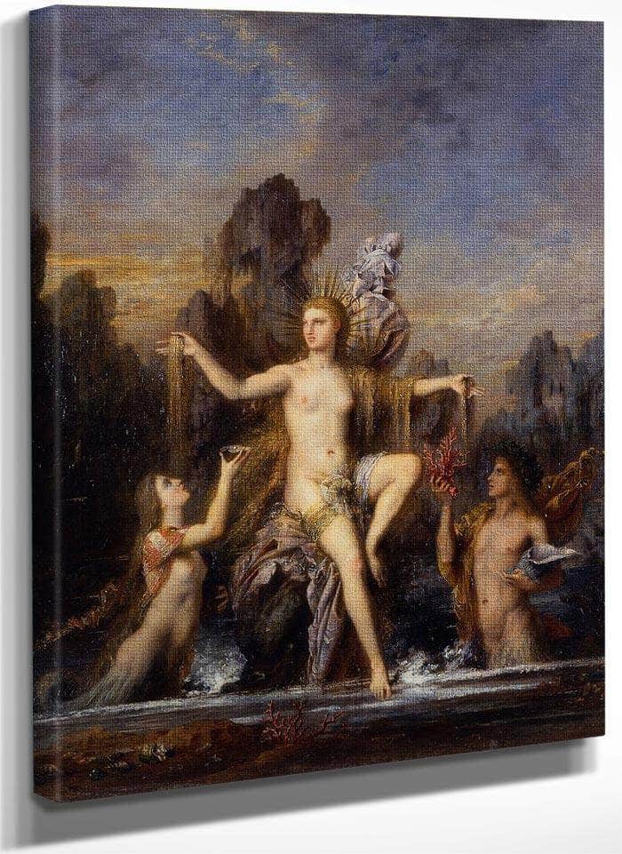 Venus Rising From The Sea 1866 By Gustave Moreau Fine Art Print