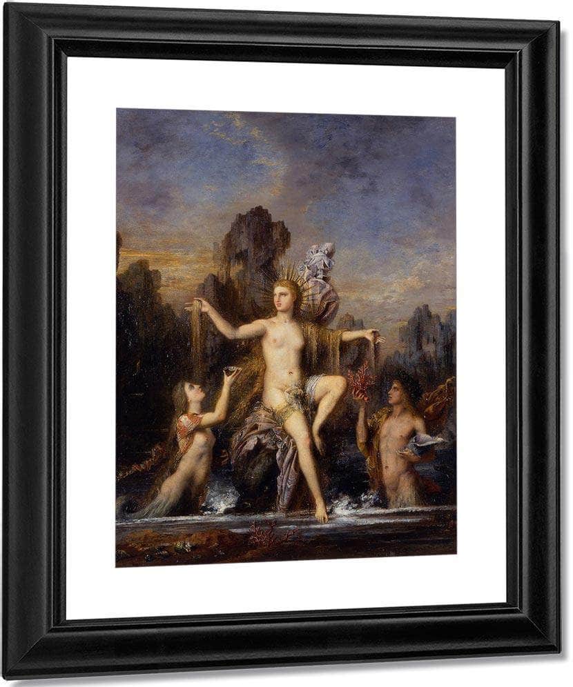 Venus Rising From The Sea 1866 By Gustave Moreau Fine Art Print
