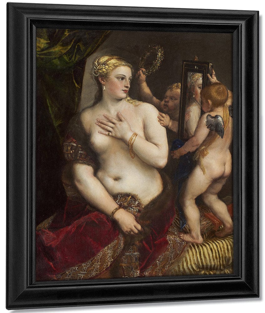 Venus With A Mirror By Titian Fine Art Print