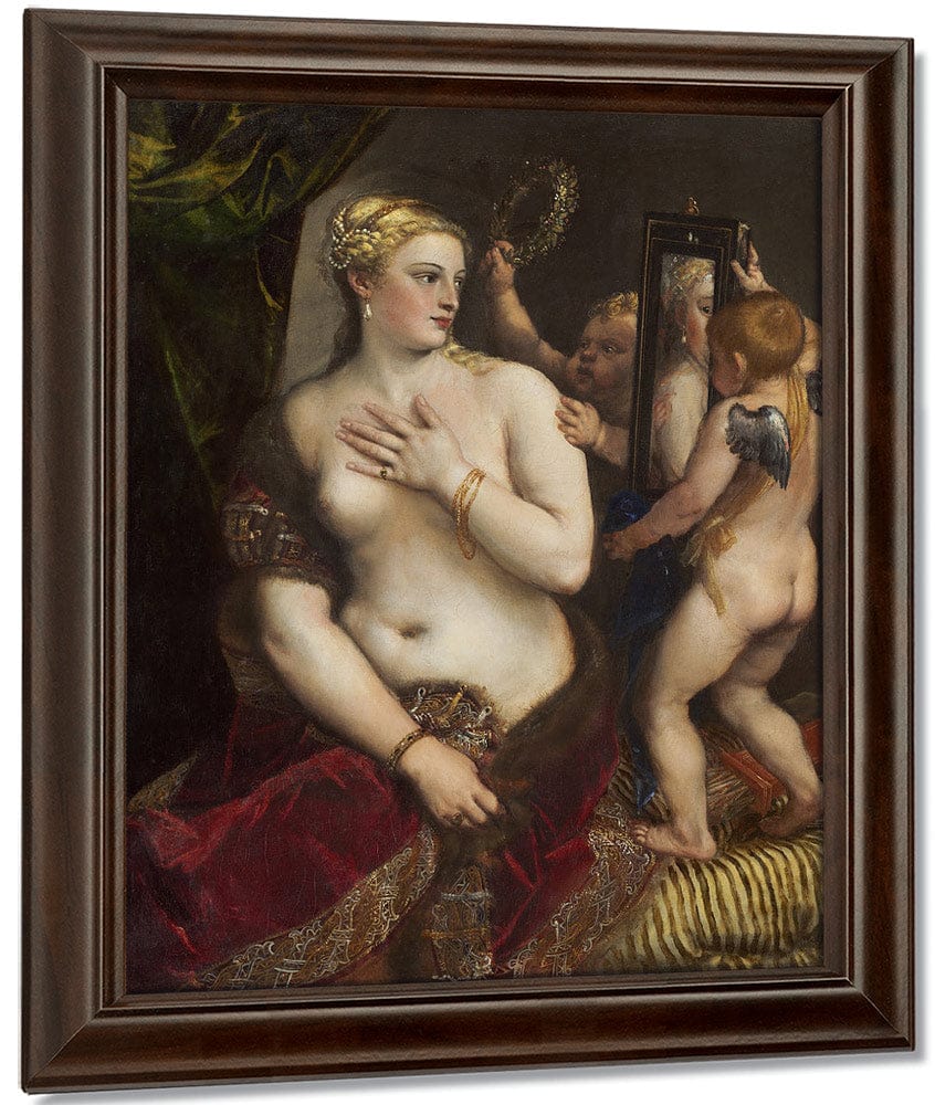Venus With A Mirror By Titian Fine Art Print