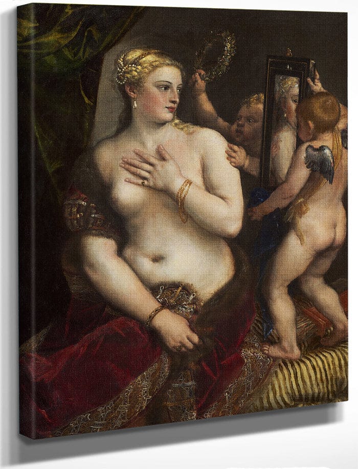 Venus With A Mirror By Titian Fine Art Print