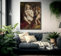 Venus With A Mirror By Titian Fine Art Print