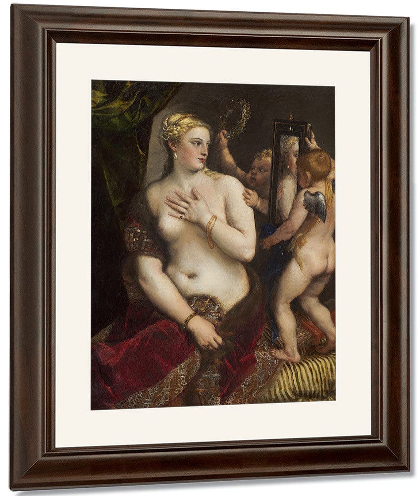 Venus With A Mirror By Titian Fine Art Print