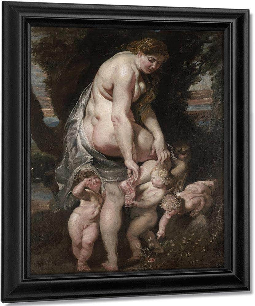 Venus Wounded By A Thorn By Peter Paul Rubens Fine Art Print