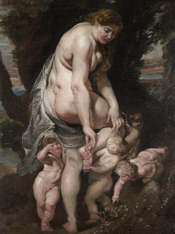 Venus Wounded By A Thorn By Peter Paul Rubens Fine Art Print